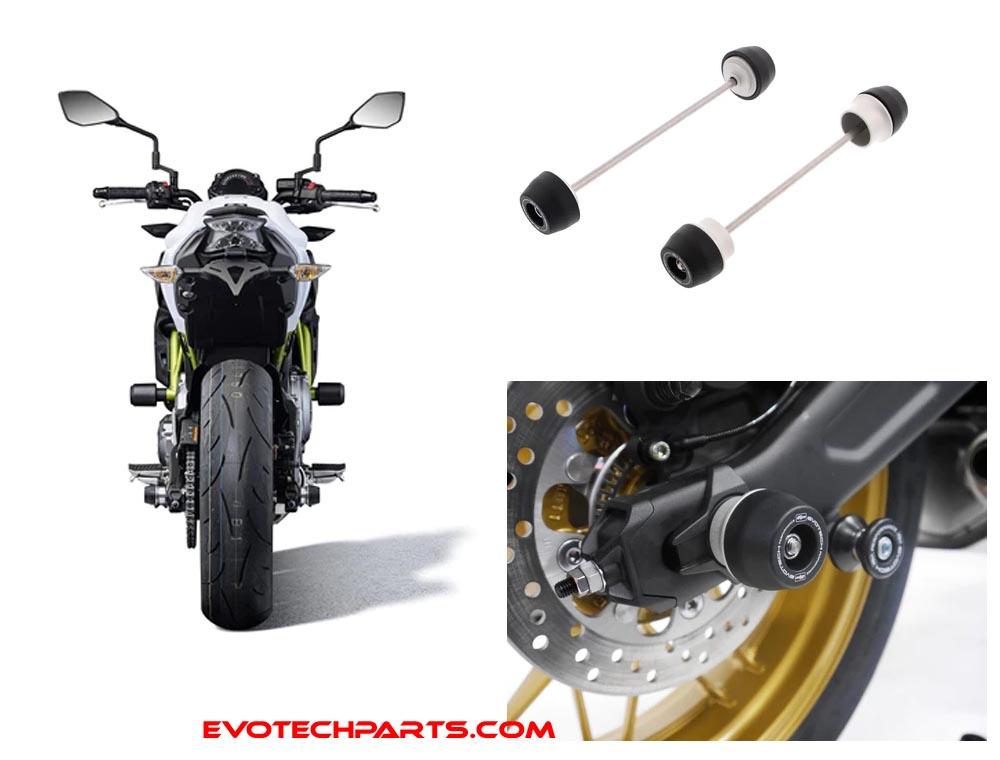 Kawasaki Z 650 - Ninja 650 Achsprotektorenkit von Evotech Performance